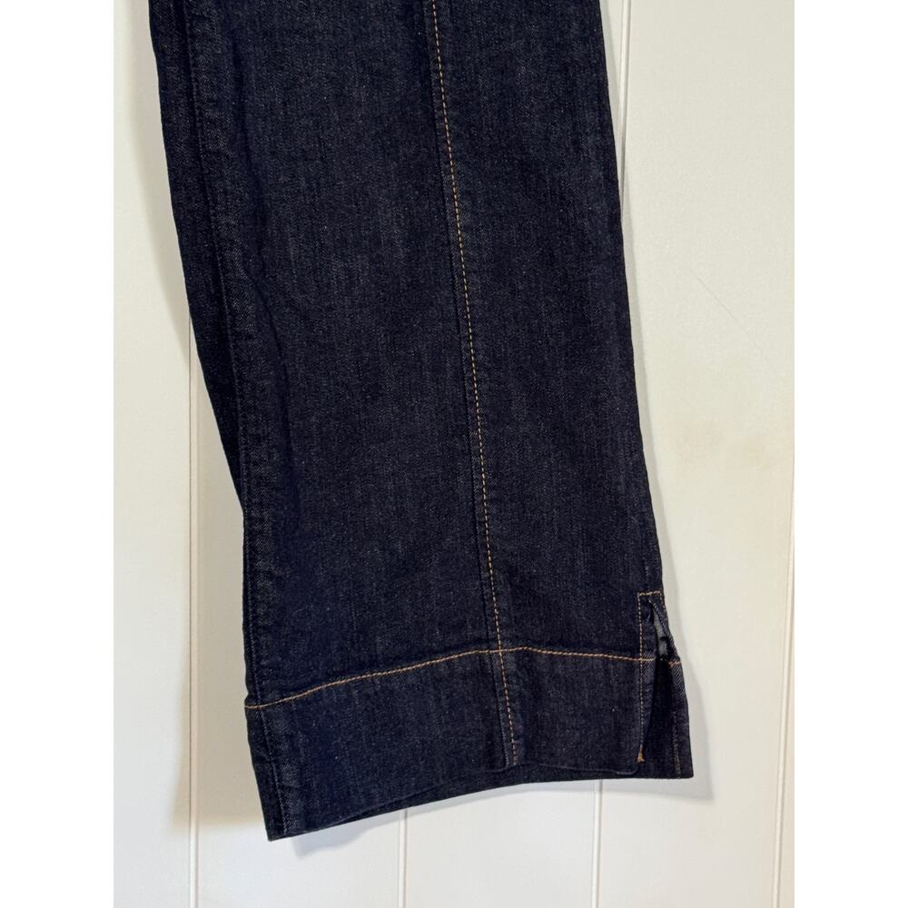 Dear John High Rise Wide Leg Cropped Jeans Dark Wash Button Fly Women's 26 - Picture 6 of 11